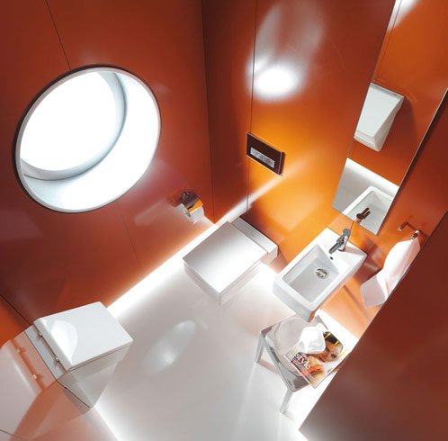Das Gäste WC von Duravit bietet formschöne und funktionelle Lösungen, auch da, wo nur wenig Platz zur Verfügung steht. Das Gäste WC von Duravit bietet formschöne und funktionelle Lösungen, auch da, wo nur wenig Platz zur Verfügung steht.